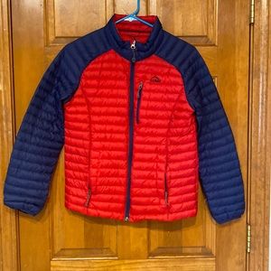 Kids light weight universal Downtek jacket, size Large 14-16.